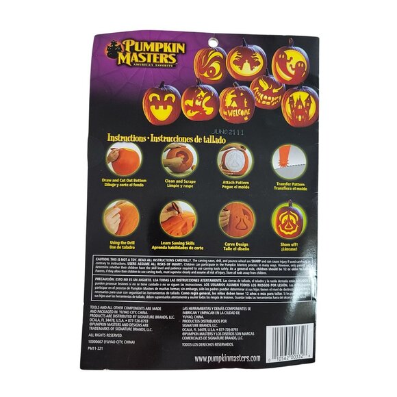 Halloween Carving Decorating Kits Lot Pumpkin Masters 2 Crazy Faces Paint NEW - Picture 3 of 10